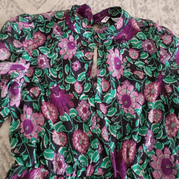 🌼🌼 NWOT - Floral Summer Dress | Size S | Zara 🌼🌼 - Picture 4 of 14